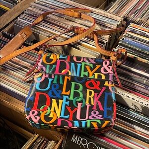 Vintage 90’s Dooney & Bourke Colorful Lettered Crossbody Bag